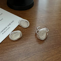 Factory Wholesale 925 Sterling Silver White Oval Round Agate Stud Earrings for Women Party Jewelry