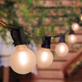 JAIYI Waterproof G40 25ft 25 LED  Outdoor Decoration Solar Powered String Light for Navidad  Holiday
