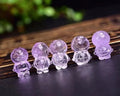 Quartz Healing Crystal Cartoon Figurine Carvings Amethyst Pokonyan