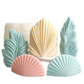 HY Geometric Mold Coral Shell Silicone Candle Mold Large Scallop Soap Fondant Cake Mould Epoxy Resin Casting Mold