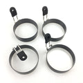 4 Pack Nonstick Egg Maker Molds With Silicone Handle for Egg Frying Shaping Griddle