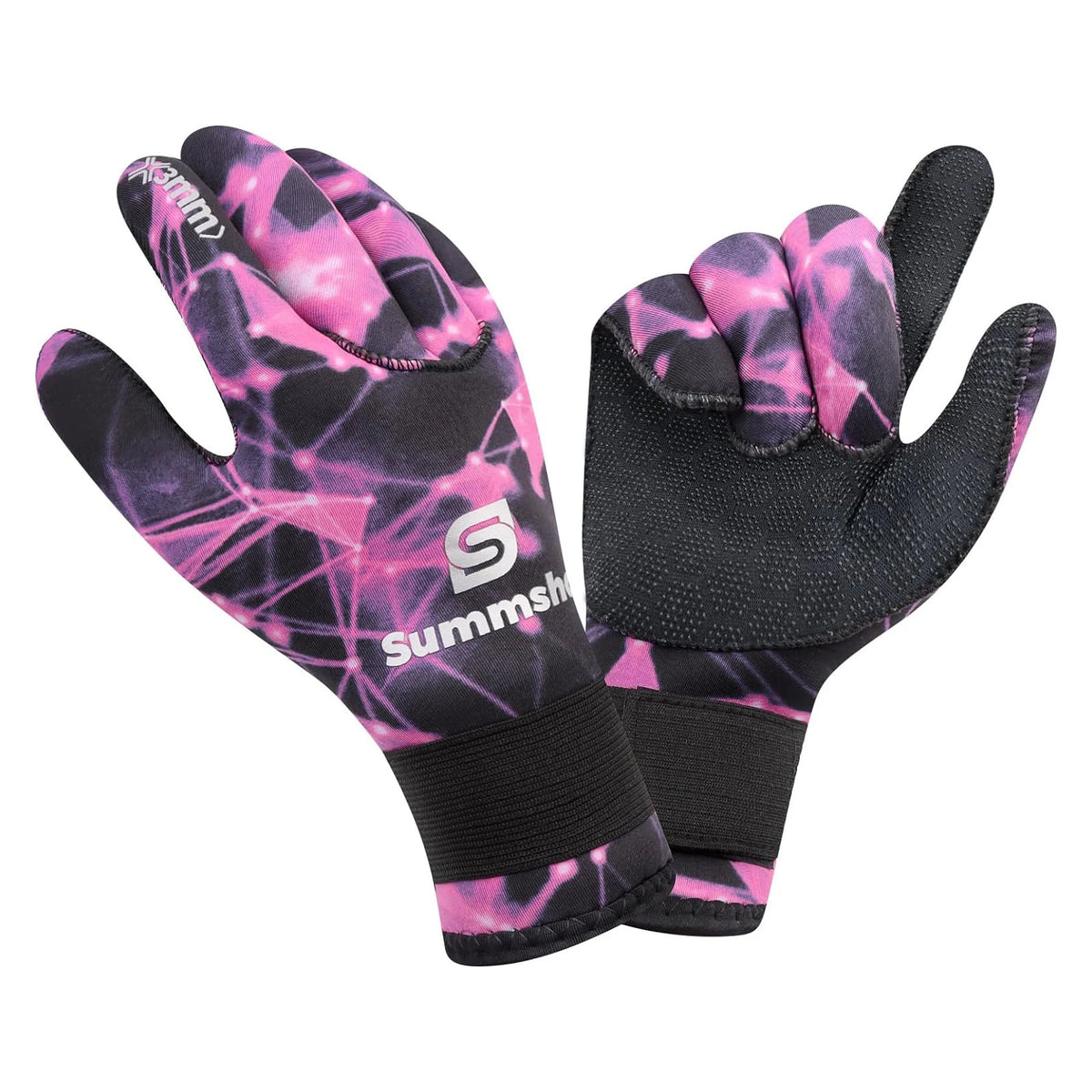 Summshall Women Men Thermal Anti-slip Sports Neoprene Snorkeling Swimming Insulated 3mm Diving Wetsuit Gloves Set Surfing