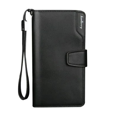 Leisure Multifunctional Men's Handbag Korean Long Zipper Mobile Phone Bag Leather Wallet for Men