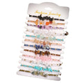 RisingMoon Boho Handmade Natural Gem Stone Bracelets Wrap Crystal Chip Bracelet for Women
