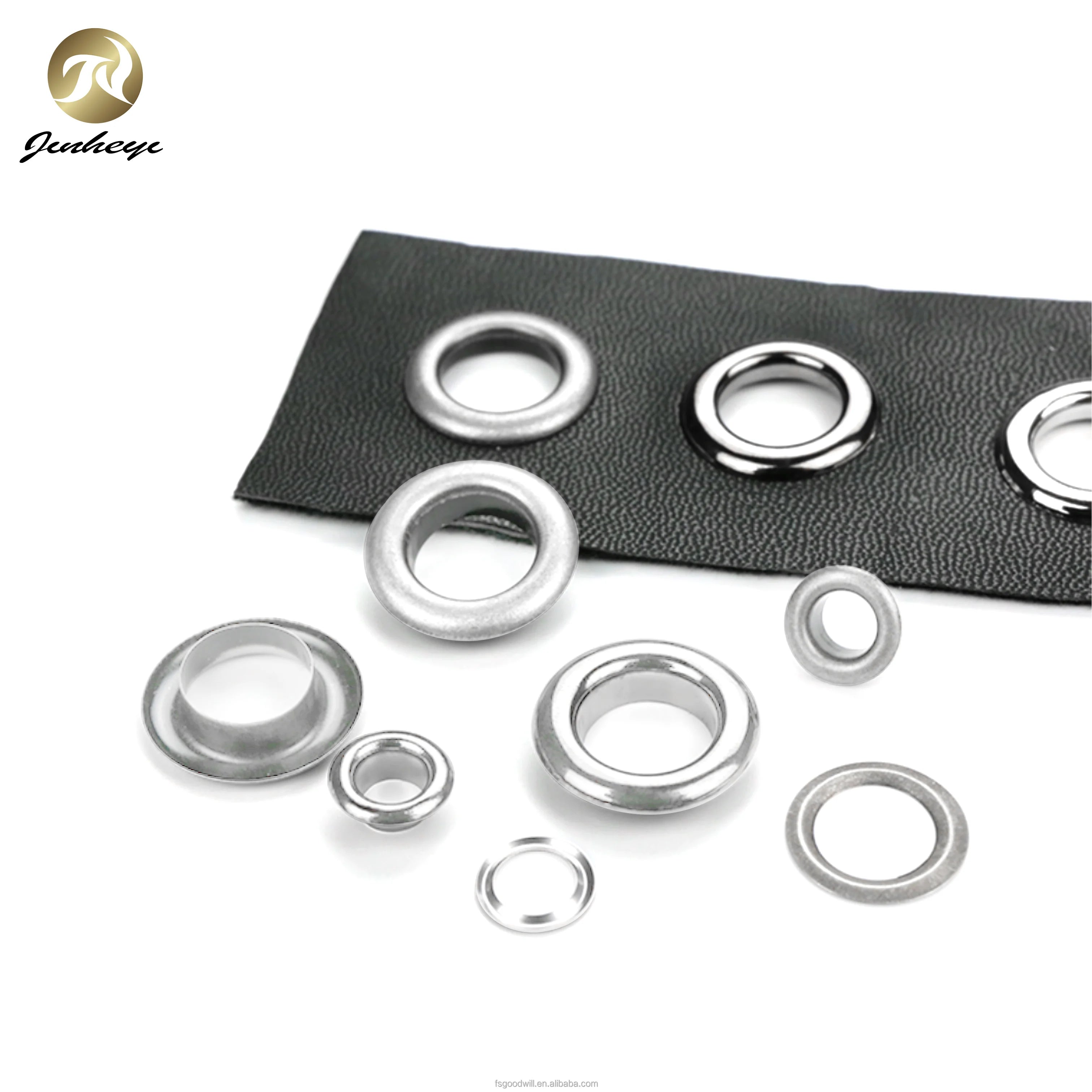 ALL  Size Metal Eyelets Brass Material Eyelets Silver Color for Leather Belt Shoe Clothinggarments Bags