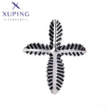 33517 XUPING JEWELRY Black Gun Color Simple Stainless Steel Cross Custom Hip Hop Fashion Jewelry Pendant Charms