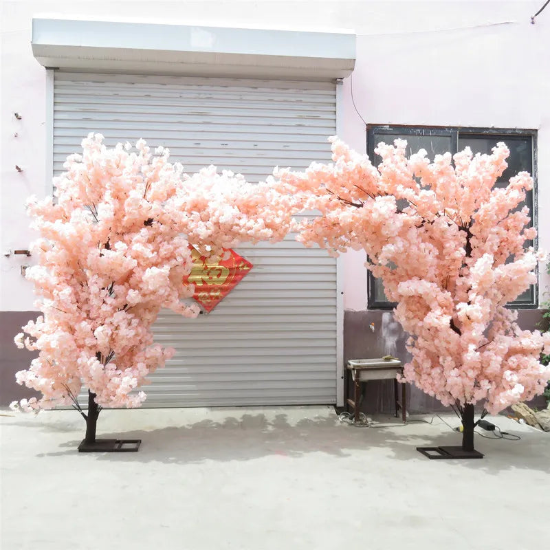 S02440 Popular Wedding Decoration Flowers Cherry Blossom Tree Arch Wedding Centerpieces Trees Artificial Trees Cherry Blossoms