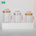 Best Price Plastic Jars Leakproof Durable Pot En Plastique Simple Transparent Plastic Cosmetic Jars with Screw Lid