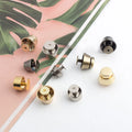Fashion 12 15mm Solid Copper Studs Metal Handbag Screw Bottom Decorative Studs Hardware Buckle Rivet Accessories for Bag