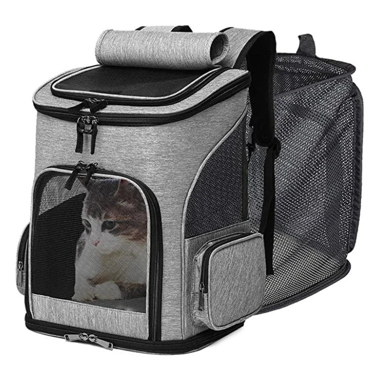 Manufacturer Wholesale Travel Walking Carriers Bag Cage Outdoor Mesh Large Pet Carrier Foldable Travel Backpack