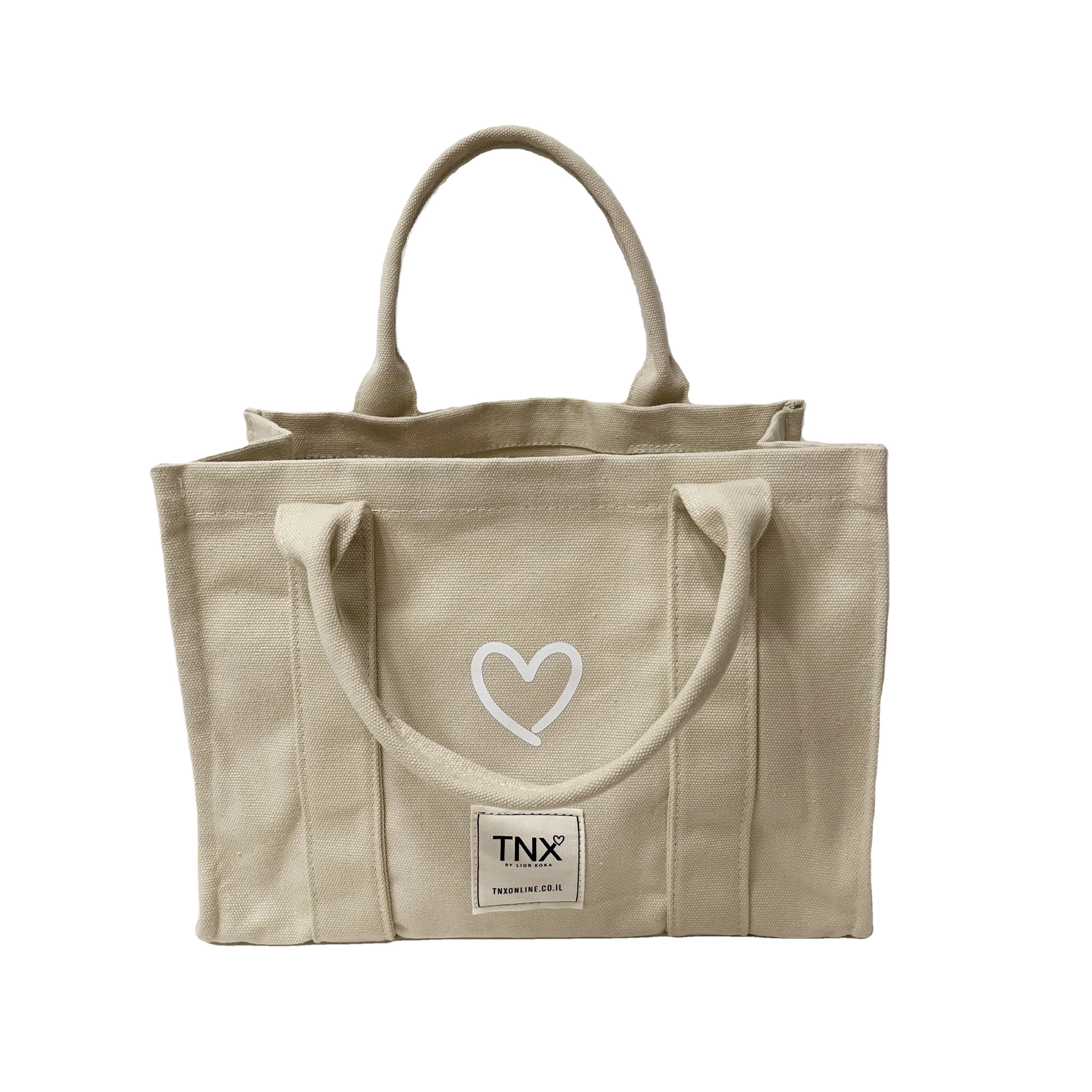 Promotion Stock Small Size  Cheap Cotton  Custom Shopping Bag Tote Bag Canvas