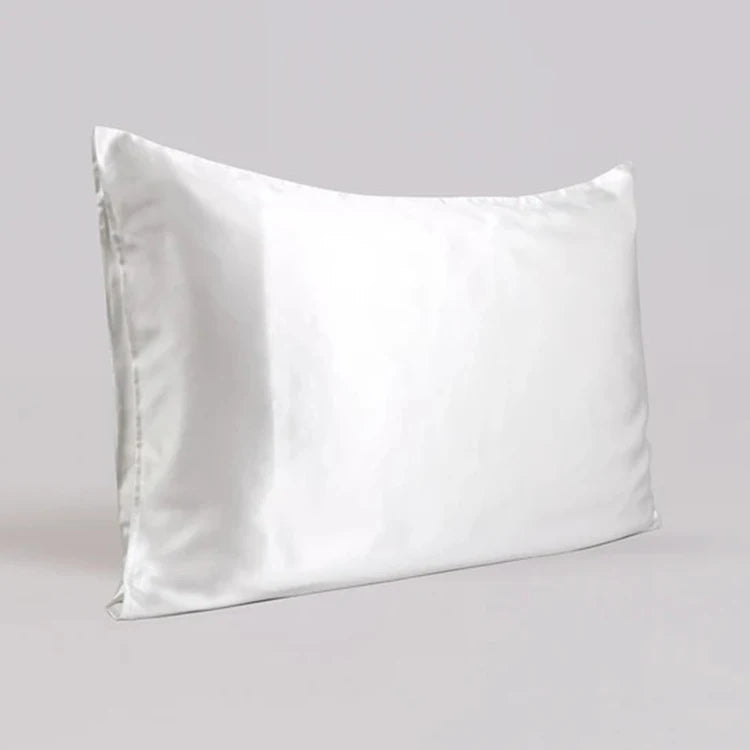 100% Organic Shiny Mulberry Silk Pillowcase Luxury Style Woven Imitation Fabric for Home Hotel Hospital Use Box Packed