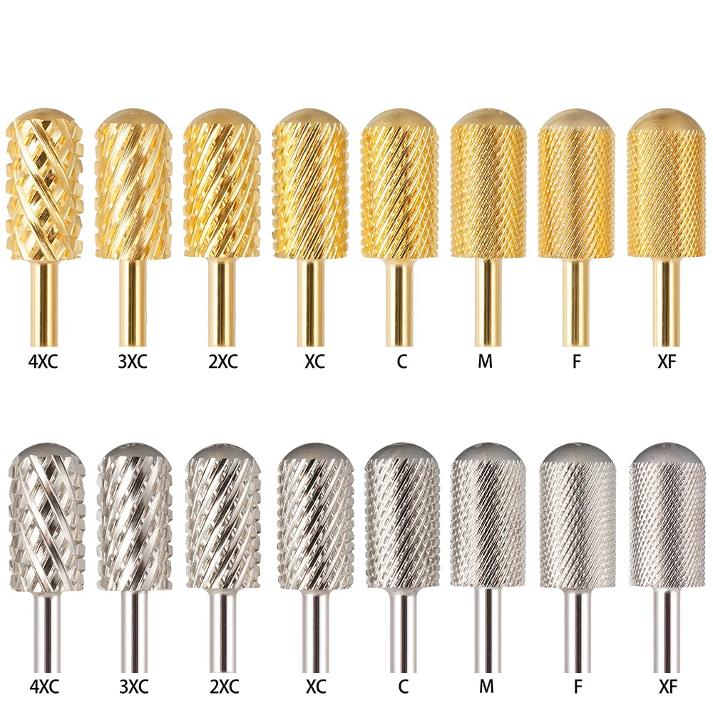 Carbide Nail Drill Bit Large Barrel Smooth Top Carbide Nail Milling Cutter Nail E-file Carbide Bit