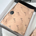 Custom logo Printed Soft Gold Metallic 17/ 30gsm Wrapping Tissue Silk Paper Packaging Roll Rose Gold pink Tissue Paper for Box