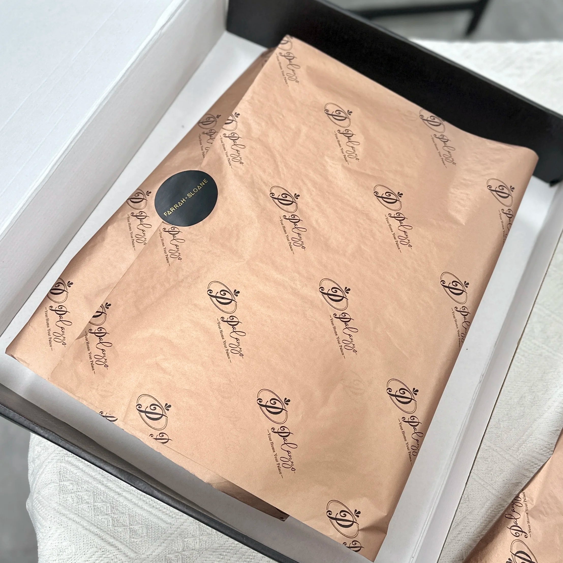 Custom logo Printed Soft Gold Metallic 17/ 30gsm Wrapping Tissue Silk Paper Packaging Roll Rose Gold pink Tissue Paper for Box