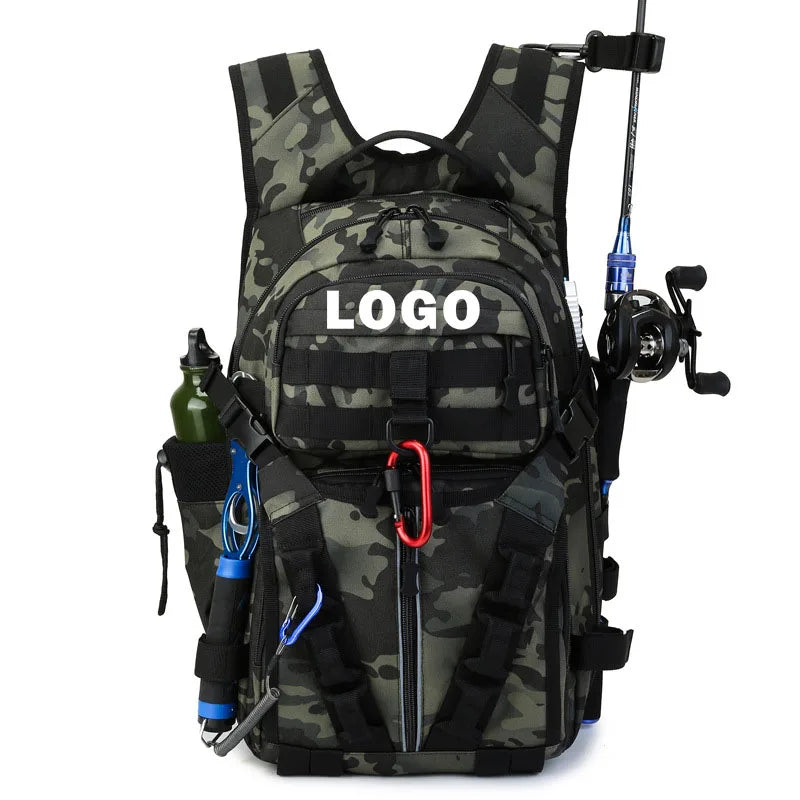 Men Fishing Lure Rod Box Bag Camping Climbing Backpack Hunting Multi-function Men Bags Fishing Shoulder Bag