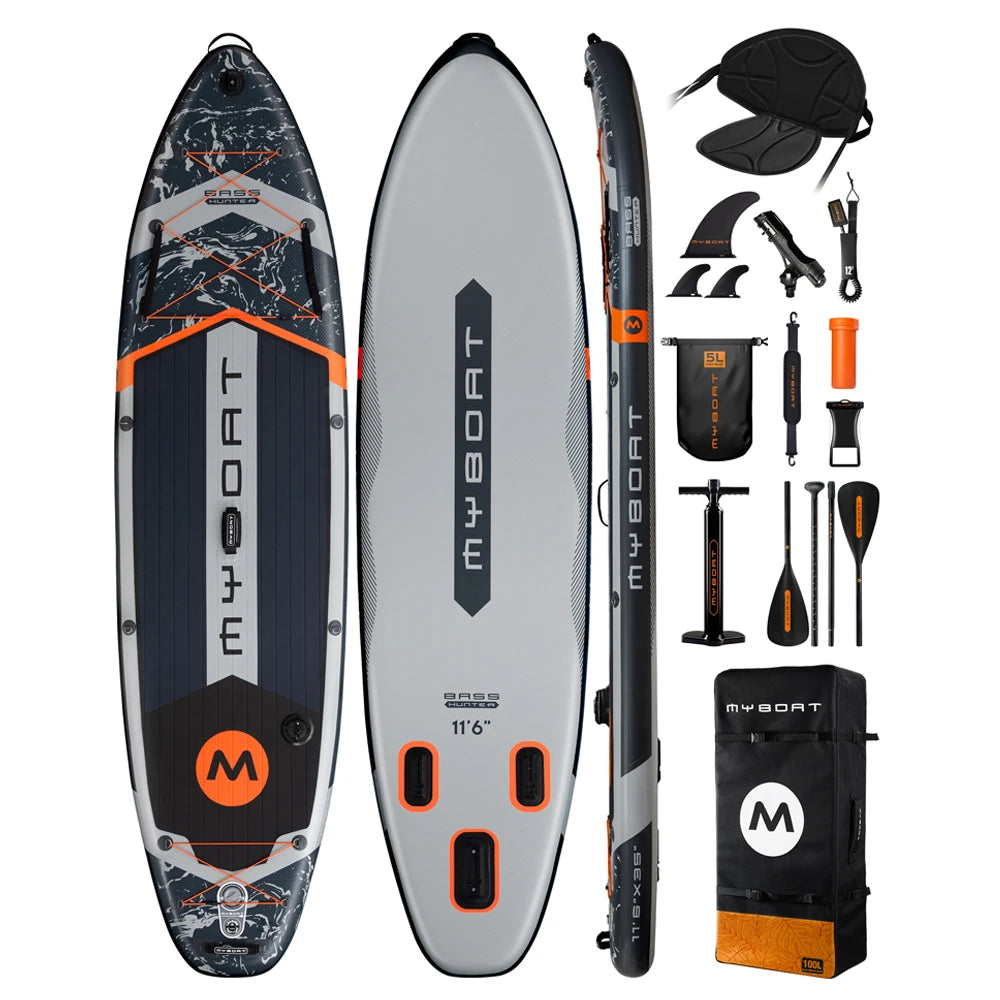 MYBOAT Paddle Board Free Shipping EU 11'6''x35''x6'' Inflatable sup Board 450lb Capacity Stand up Paddle Board with Seat