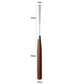 Multi-functional Durable Adjustment Stick with Wood Handle Stainless Steel Spatula for Nail Glue Adjustment Coloring Powder Use