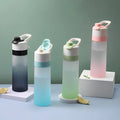 Customised Reusable Fitness Sport Travel Water Bottles Wholesale 700ml School Plastic Misting Spray Water Bottle With Straw