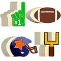 Wholesale 16 Pcs Wooden Ornaments Football and Rugby Wooden Cutouts for DIY Crafts and Home Decor Dropshipping