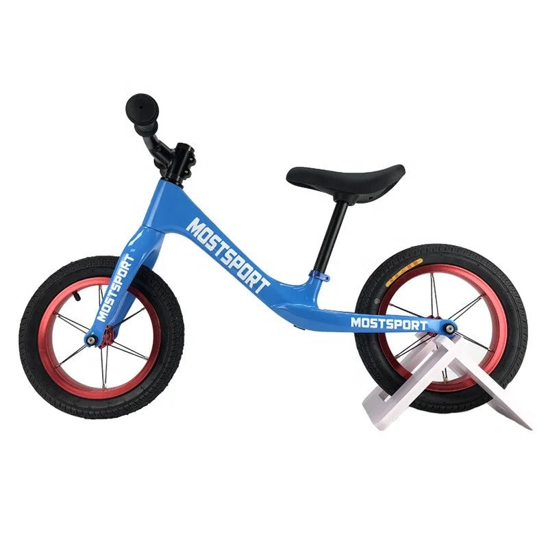 12-Inch Kids Balance Training Bike with Colorful Carbon Fiber Frame and Wheels Clincher Type Carbon Fibre Rim Material
