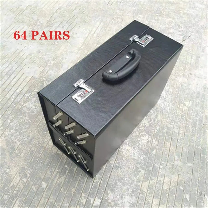 Wholesale Stock Portable Sunglasses Storage Display Box 64 Pairs Business Eyewear Lockbox Suitcase for Glasses