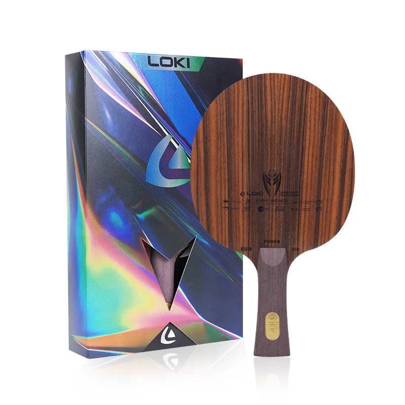 LOKI Factory Sale in Stock Table Tennis Racket Blade 7 Layer Wood High Quality Low MOQ Ping Pong Paddle Blade for Sports