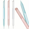 Durable Glass Nail Cuticle Cleaning Pusher Dual-Ended Crystal Nail Files for Manicure Pedicure