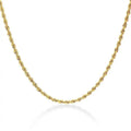Minimalism 925 Sterling Silver 18k Gold Plated French Style Rope Chain Necklace