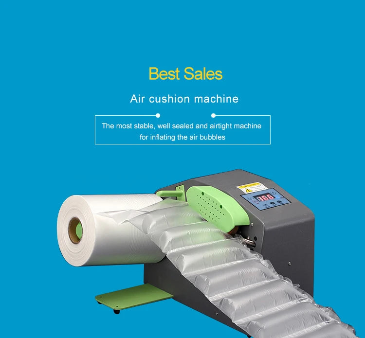 Factory Direct Sale GZGJ XYD-C10 All in One Air Cushion Plastic Packaging Machine with Adjustable Filling Volume 12m/min Speed