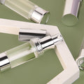 Luxurious Slim Silver AS Airless Pump Bottle for Cream Lotion Serum Mist Bottle Cosmetic Packaging 10ml 15ml 20ml 30ml