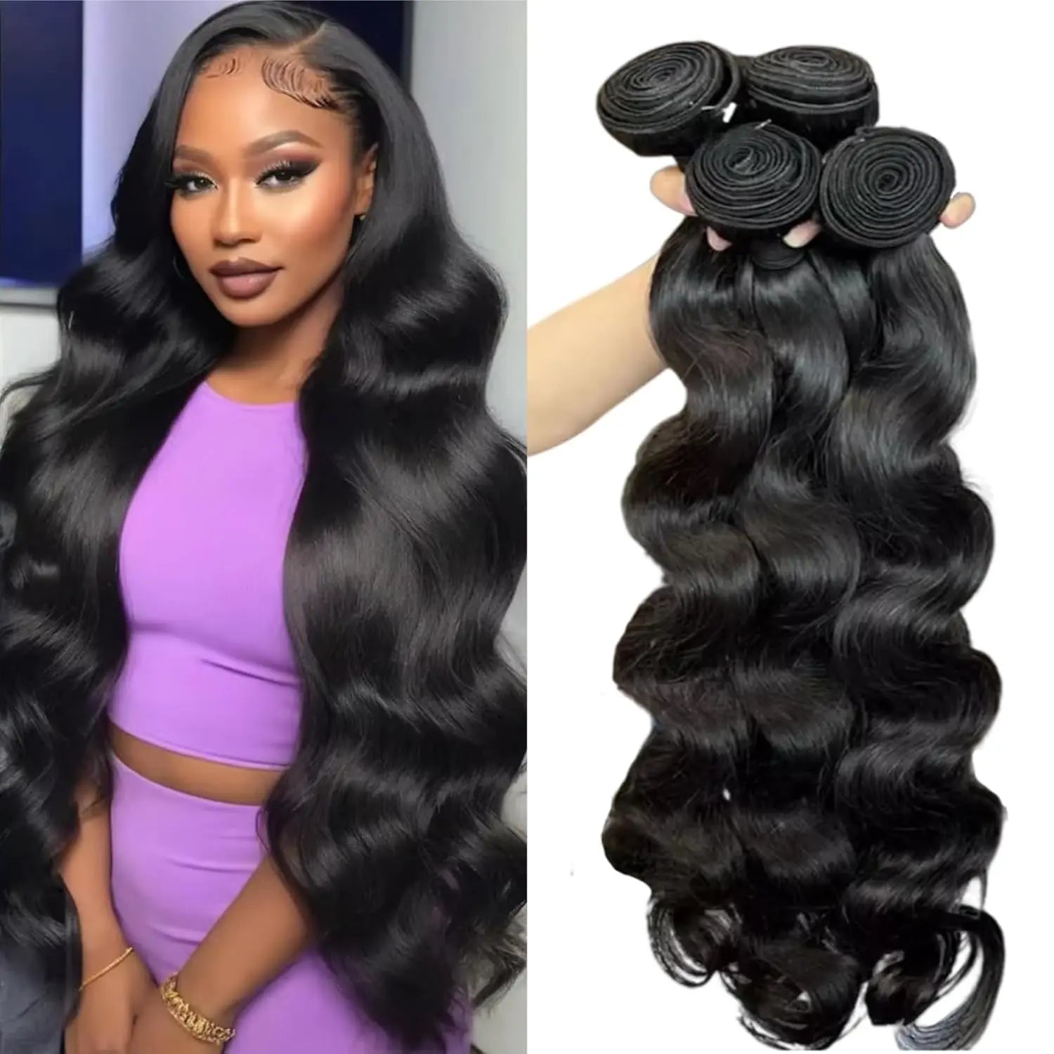 Wholesale Unprocessed Raw Virgin Malaysian Indian Hair Vendors 100% Human Hair Extensions Quick Weave Bundles Natural Black
