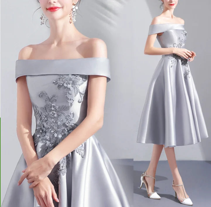 XS-3XL  New Wedding Dress Evening Party Annual Meeting Performance Host Dress Bridesmaid Dresses