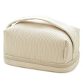Custom Logo Leather PU Cosmetic Bags Candy Color Cute Toiletry Bags Make up Tools Storage Handbags Portable Cake Makeup Bags