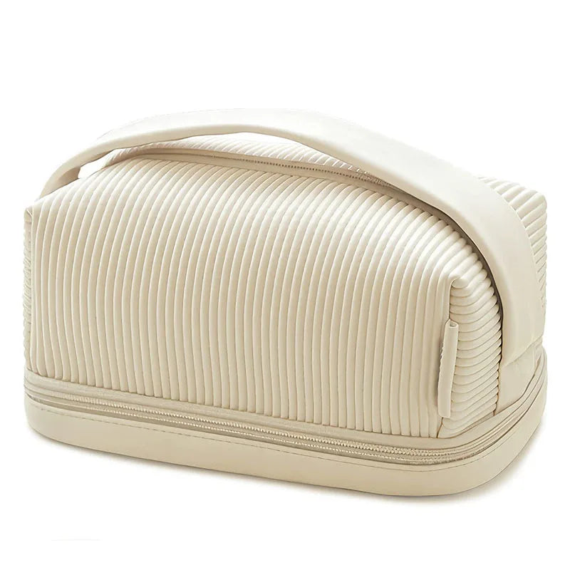 Custom Logo Leather PU Cosmetic Bags Candy Color Cute Toiletry Bags Make up Tools Storage Handbags Portable Cake Makeup Bags