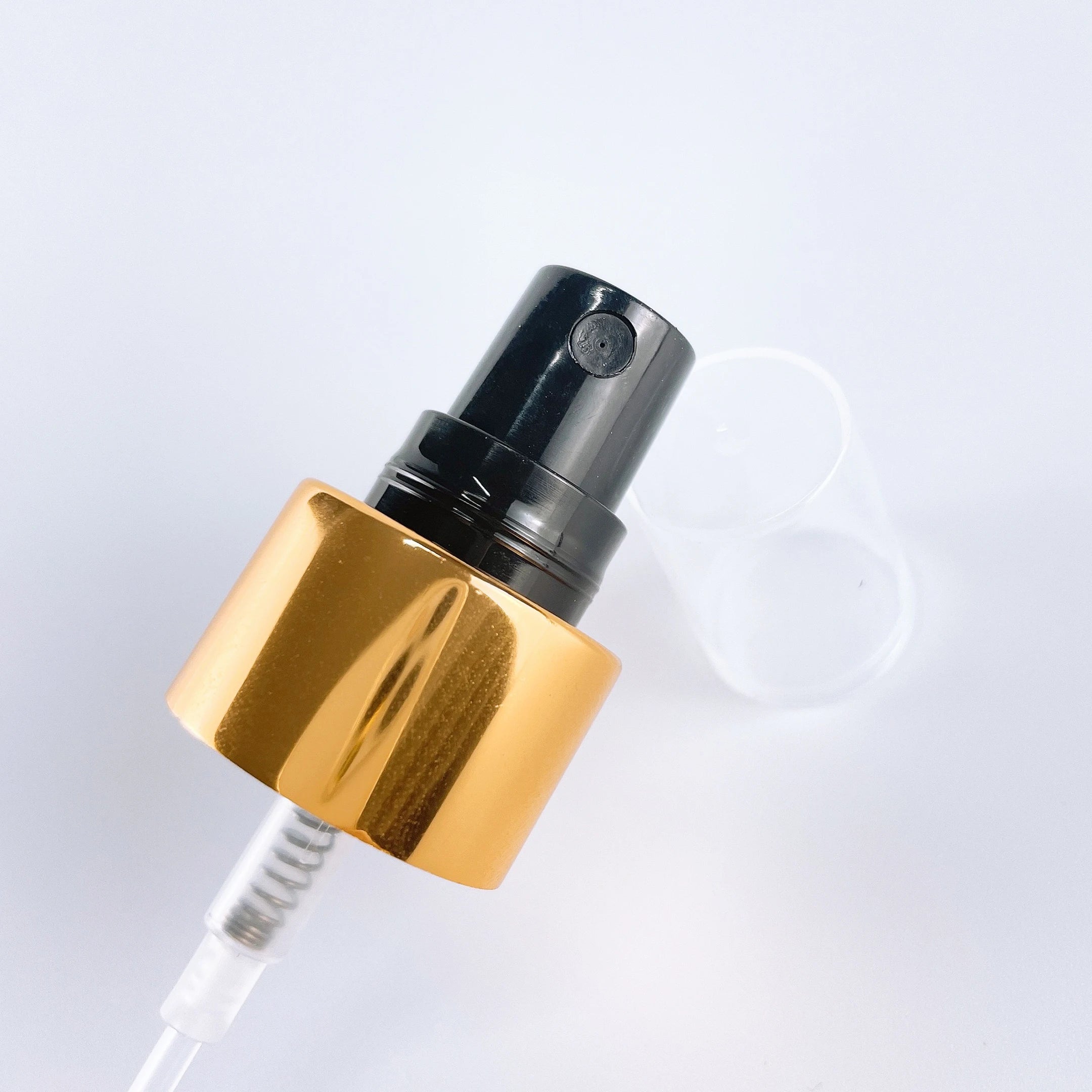 Wholesale 24-410 Gold Aluminum Fine Mist Sprayer Pump With Clear Head