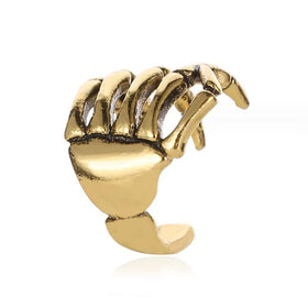 AA016222 Wholesale Skeleton Hand Backbone Ear Clamp Ear Studs Without Piercing Ear Accessories