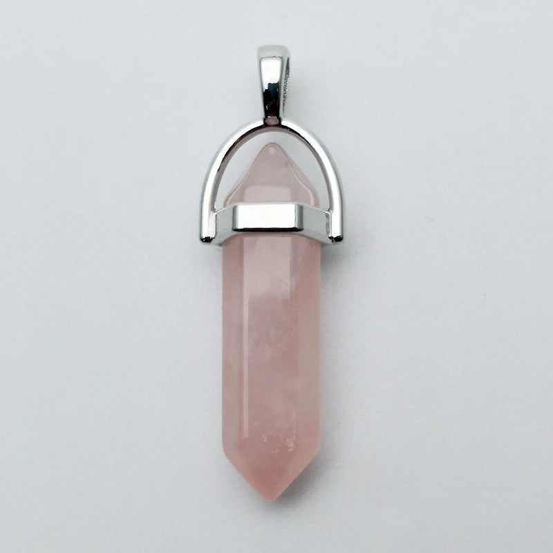2026 Best Sell Natural Rock Stone Cabochon Pointed Pendulum Ornament for Decoration