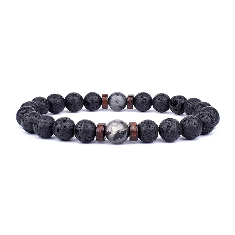 Agate Tibetan Buddha 8mm Beads Engagement Trendy Bracelet Women Men Jewelry Gift