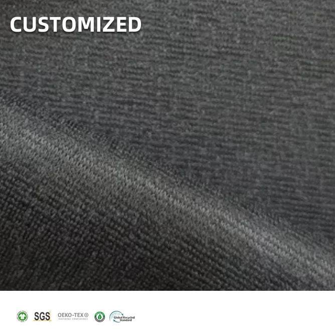 Soft Cheap Eco-Friendly Knitted Plain 280gsm 95% Polyester 5% Spandex Fabric for Girls & Boys Clothing