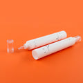 Factory 10g-300g Customized Empty Squeeze Tubes Eye Cream White Container Soft Water Droplet Cosmetic Plastic Packaging Tube