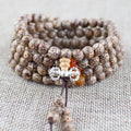Wholesale Primary Color Small Silver Thread Bodhi Handmade Tibetan Buddhist Bracelets 108 Buddha Beads Bracelet