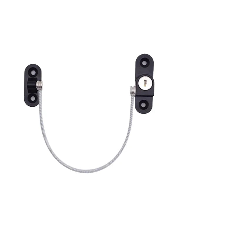 Multi-Function Metal Window & Door Safety Lock with Chain Limit Sliding Window Chain Lock & Strap Cabinet Security Locks Straps