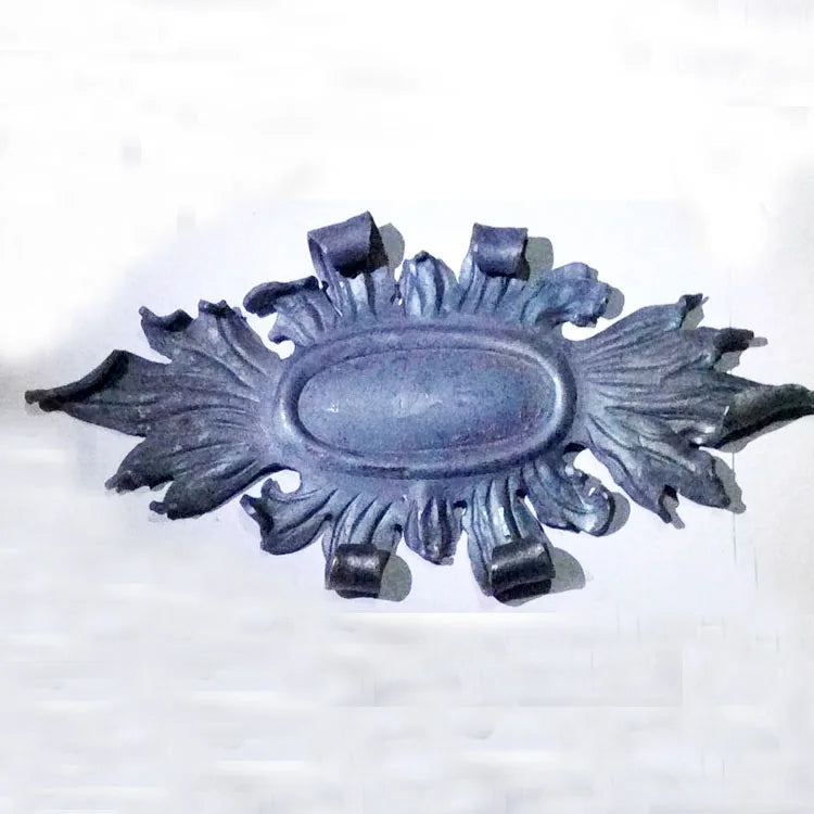 130x260mm Factory Wrought Iron Components Flowers Ornamental Elements Leaves