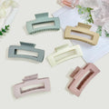 Wholesale Modern 10cm Rectangle Girls Makeup High Ponytail Claw Clip Hot Sale ACryl & Plastic Hair Accessories for Women