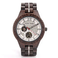 DODO DEER Design Round Stainless Steel Automatic Wooden Watch 47mm Water Resistant Glass Pointer Dial Luxury for Men