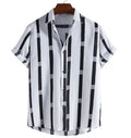 Wholesale Casual Slim Fit Men Shirts High Quality Hawaii Casual Short Sleeve Shirt Summer Men's Beach Stripe Shirts