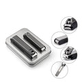 New Professional  Stainless Steel Finger and Toe U Shape with Drawer-Type Rubberized Clean Box Nail File  Nail Clippers  Cutter