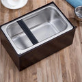 Coffee Knock Box Stainless Steel Wood Coffee Grounds Container Box Barista Coffee Residue Bucket Grind Waste Bin Knocking Bucket