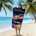 Hot Sale Promotional Gift Custom Design Full Color Digital Active Printed Soft 100% Cotton Beach Drying Towels